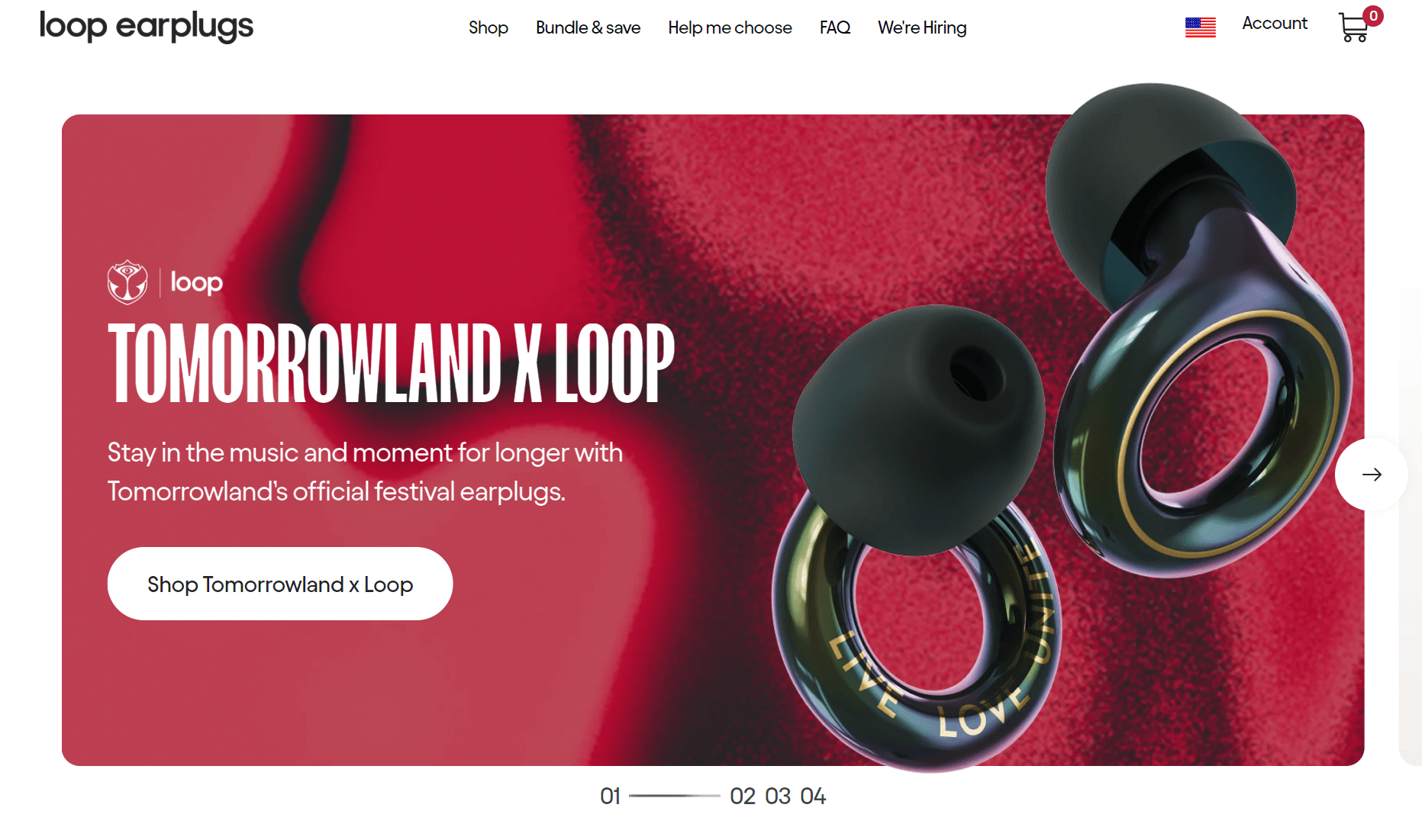 Loop homepage