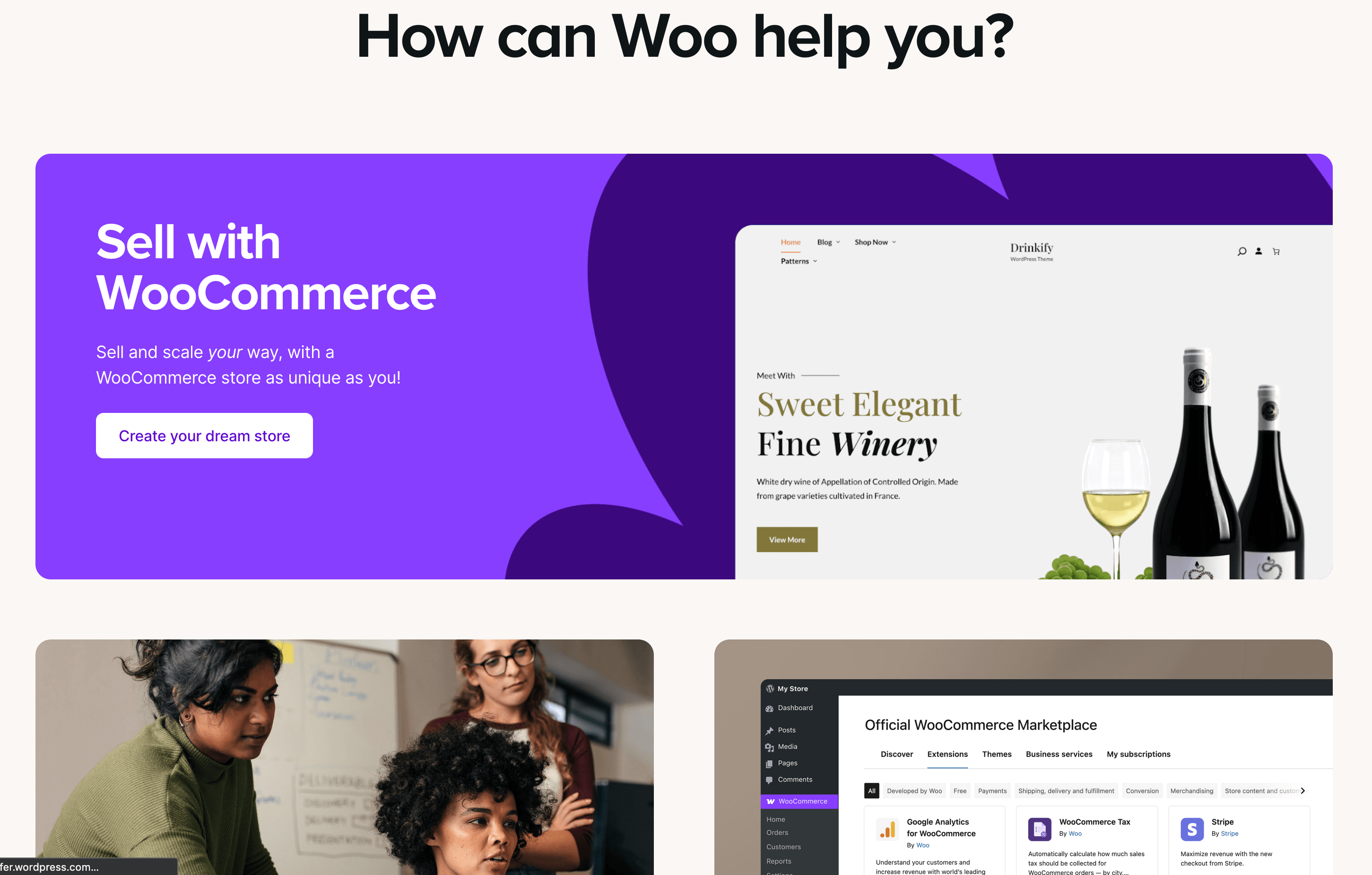 Dropship fulfillment: WooCommerce home page