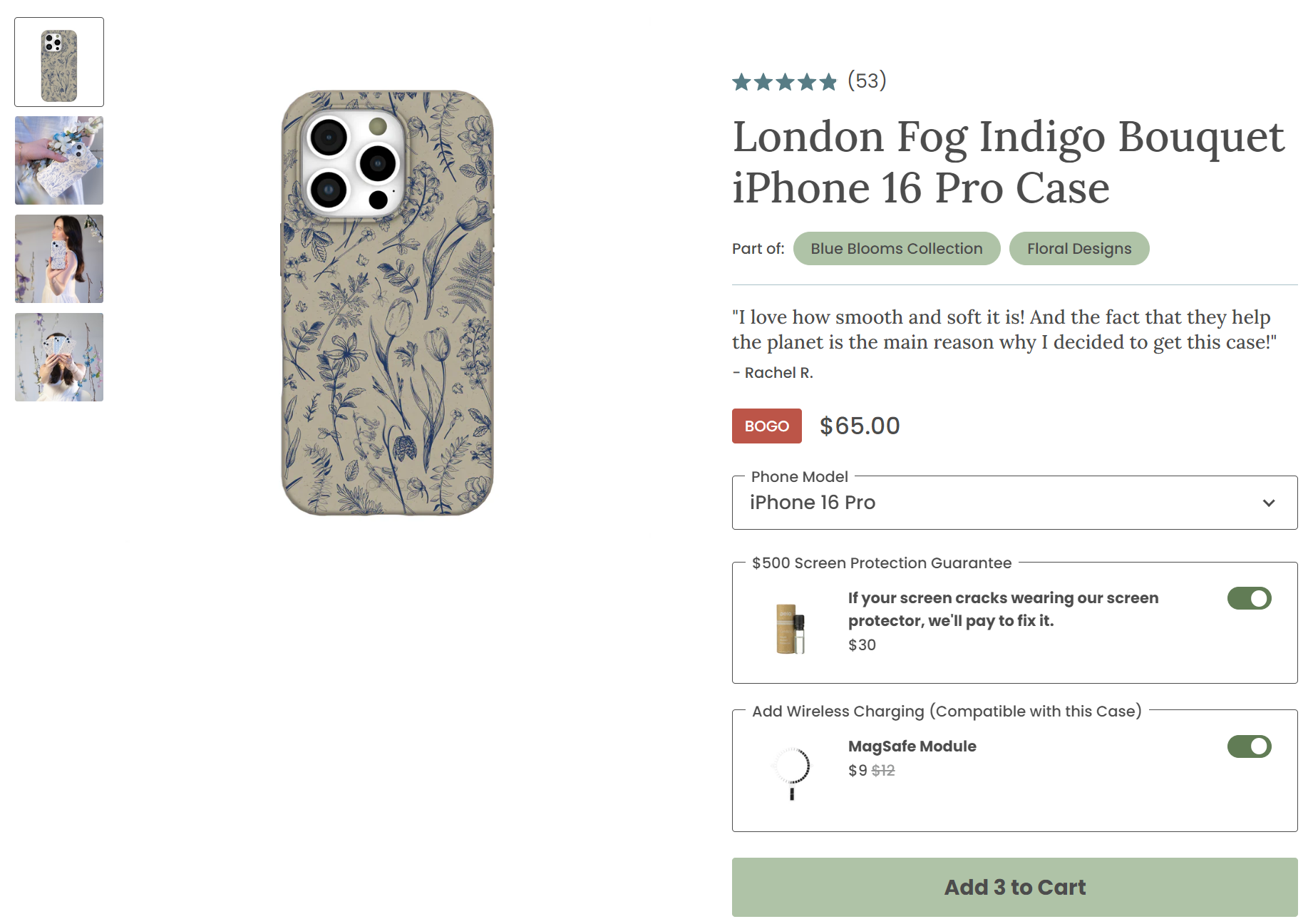 Pela product page