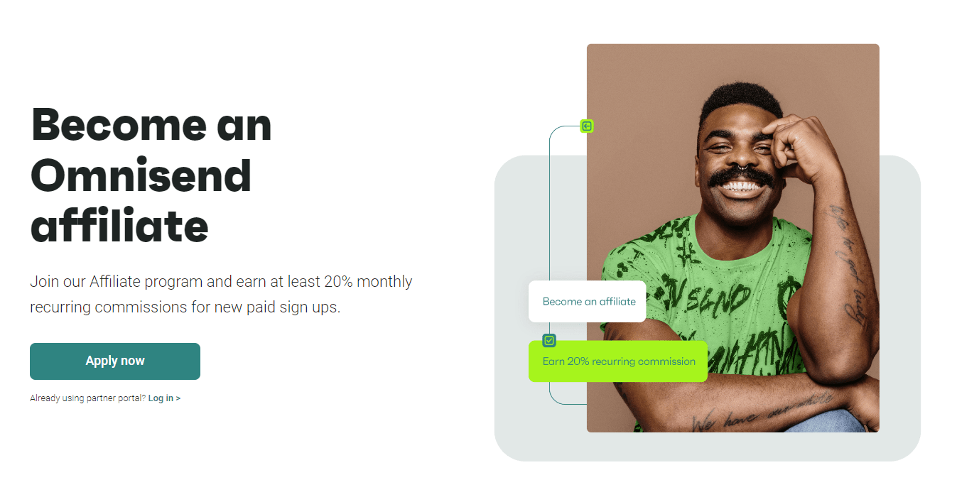Omnisend affiliate page