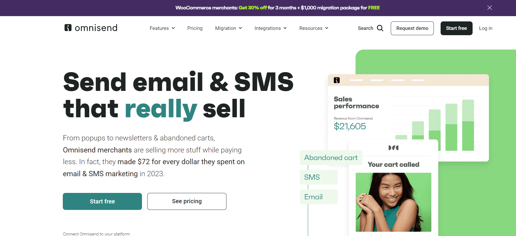 Best email marketing services for small businesses: Omnisend