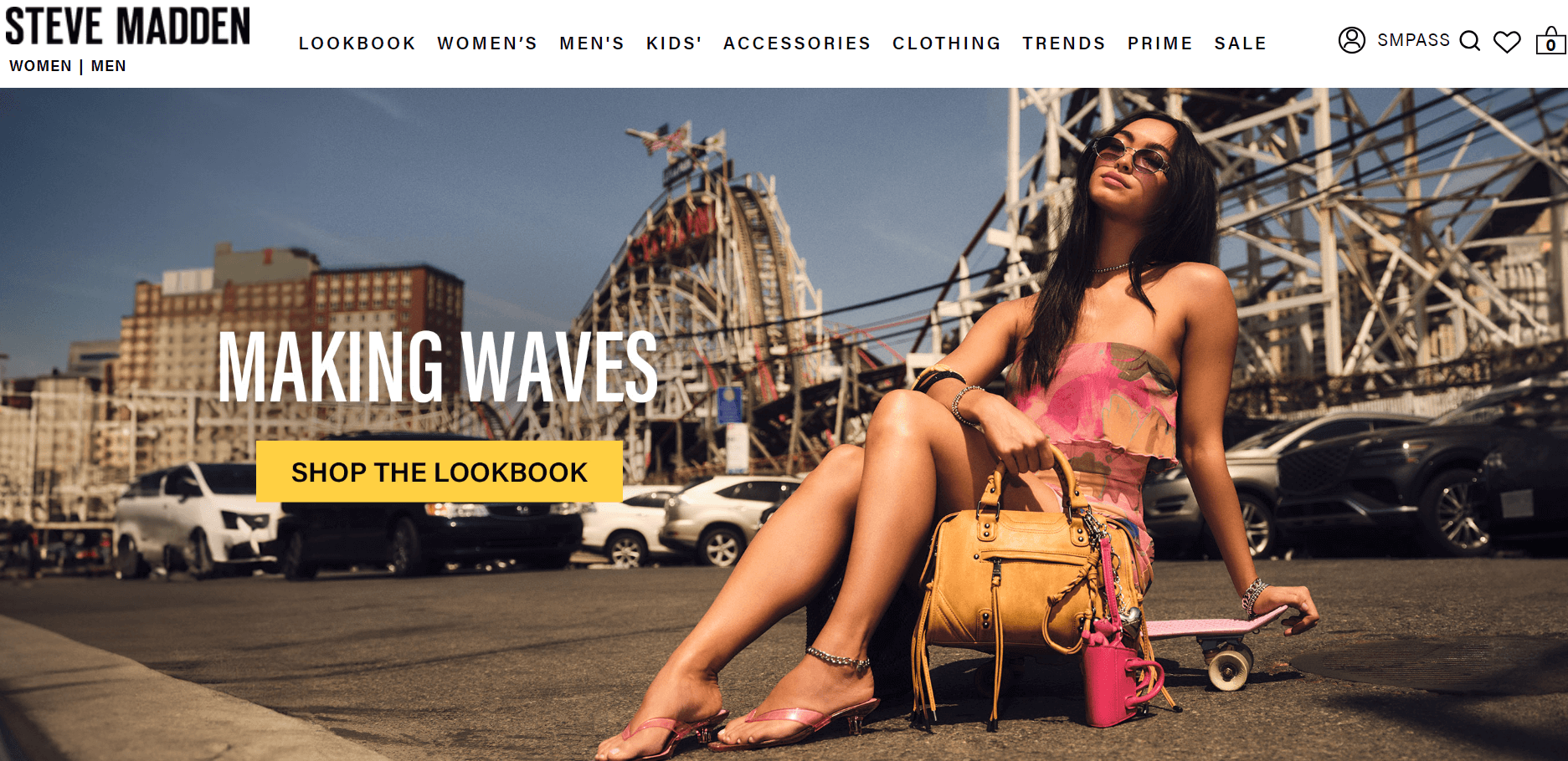 Steve Madden homepage