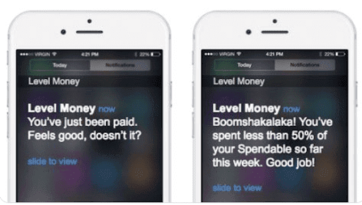 Behavioral trigger with positive reinforcement by Level Money